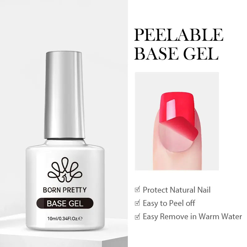 KissICON Peelable Base Gel KissIcon Born Pretty Base and Top Coat Gel