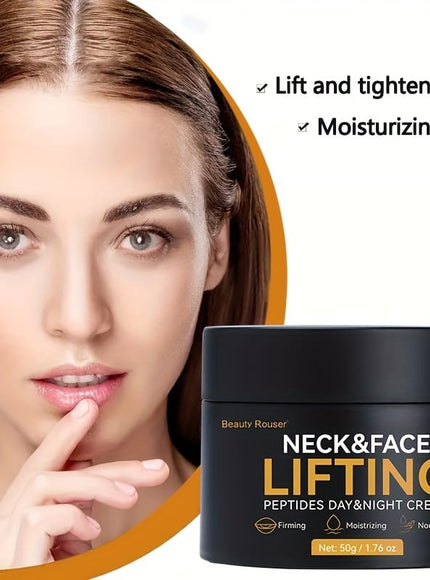 KissICON Peptides Day & Night Cream 1.76oz Neck And Face Hydrating Cream With Hyaluronic Acid