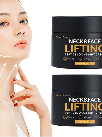 KissICON Peptides Day & Night Cream 1.76oz Neck And Face Hydrating Cream With Hyaluronic Acid