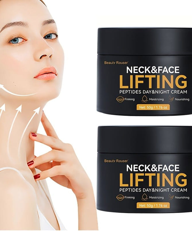 KissICON Peptides Day & Night Cream 1.76oz Neck And Face Hydrating Cream With Hyaluronic Acid