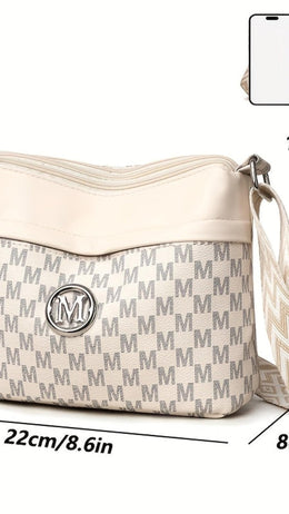 jkthpu-45 Perfect Lily Vintage Crossbody Bag – Geometric Synthetic Leather