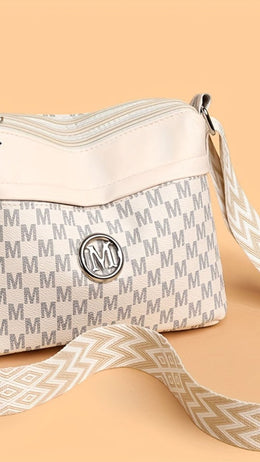 jkthpu-45 Perfect Lily Vintage Crossbody Bag – Geometric Synthetic Leather
