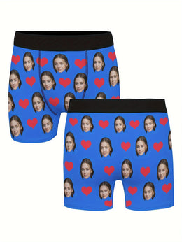 KissICON Personalized Face Boxer Briefs Custom Photo Gift for Him