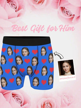 KissICON Personalized Face Boxer Briefs Custom Photo Gift for Him