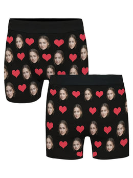 KissICON Personalized Face Boxer Briefs Custom Photo Gift for Him