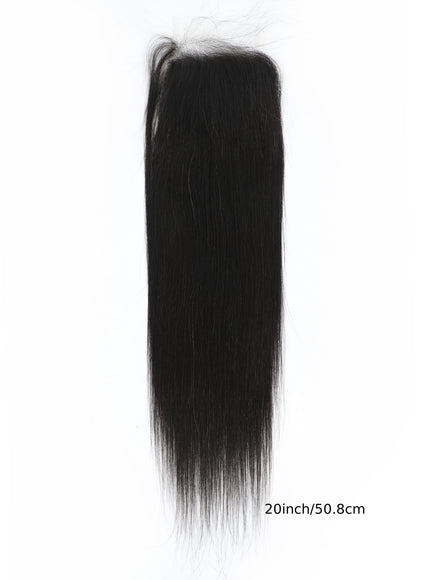 KissICON Peruvian Straight Bundles With Closure 4x4 Virgin Remy