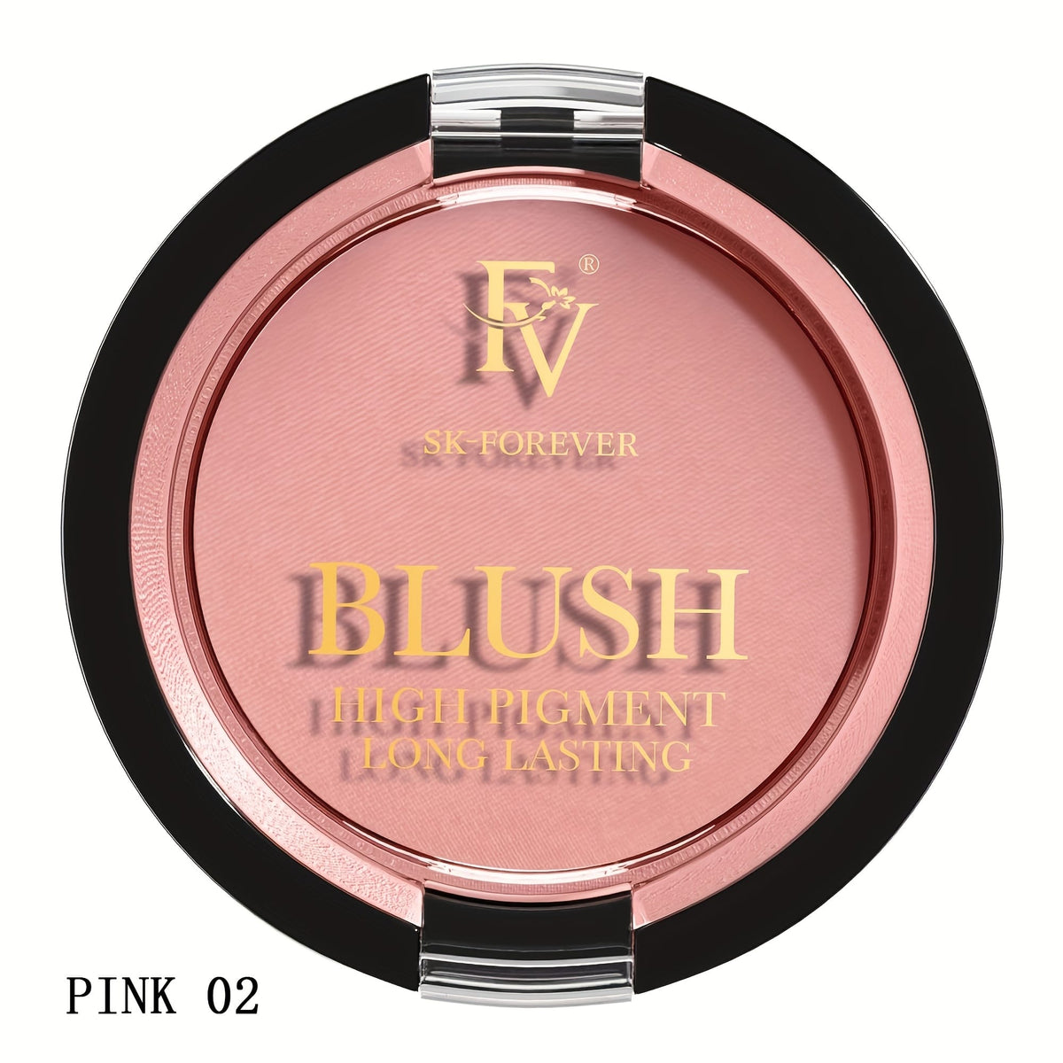 jkthpu-45 Pink 02 FV Long Lasting Powder Blush - Lightweight Shimmer