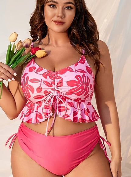 KissICON Pink / 1XL Flattering Curve Bikini – Chic Twopiece