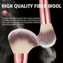 KissICON Pink / 20pcs Makeup Brush Set 20pc Princess Rose Makeup Brush Set – Golden Label Pink