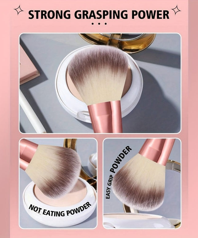 KissICON Pink / 20pcs Makeup Brush Set 20pc Princess Rose Makeup Brush Set – Golden Label Pink
