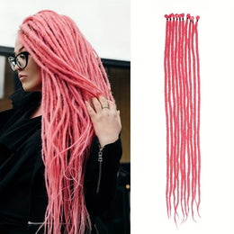 KissICON Pink / 26inch KissIcon Crochet Yarn Wigs 26Inch Braided Extensions