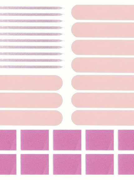 KissICON Pink 30 pcs KissIcon Nail Care Kit Mini Files Buffers -