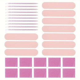 KissICON Pink 30 pcs KissIcon Nail Care Kit Mini Files Buffers -