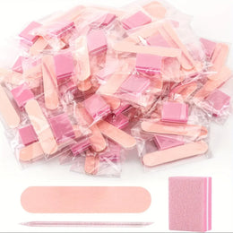 KissICON Pink 30 pcs KissIcon Nail Care Kit Mini Files Buffers -