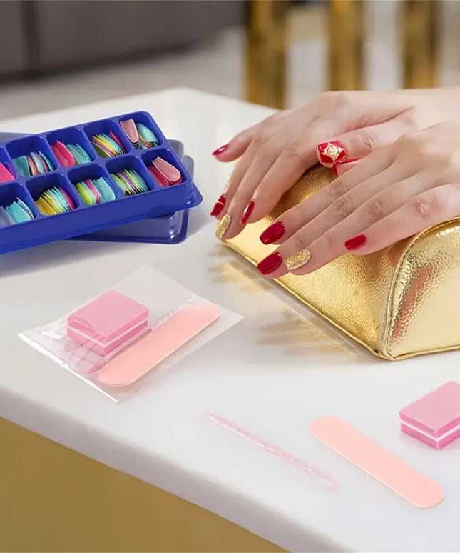 KissICON Pink 30 pcs KissIcon Nail Care Kit Mini Files Buffers -