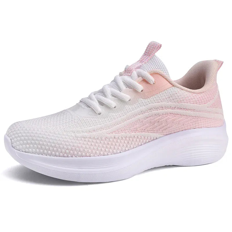 Dropshipman Pink / 41 Womens Running Shoes Athletic Outdoor Gym Training Sneakers Walking Tennis Shoes Breathable Sport Fashion Sneakers for Ladies