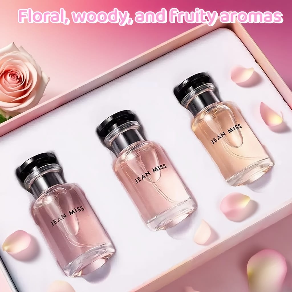 KissICON Pink / 90ML 30ml Trio Blackcurrant Jasmine Rose Floral Woody Perfume
