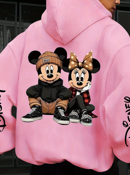 jkthpu-45 Pink A / UK 16 Plus Size - Disney Mickey & Minnie Mouse