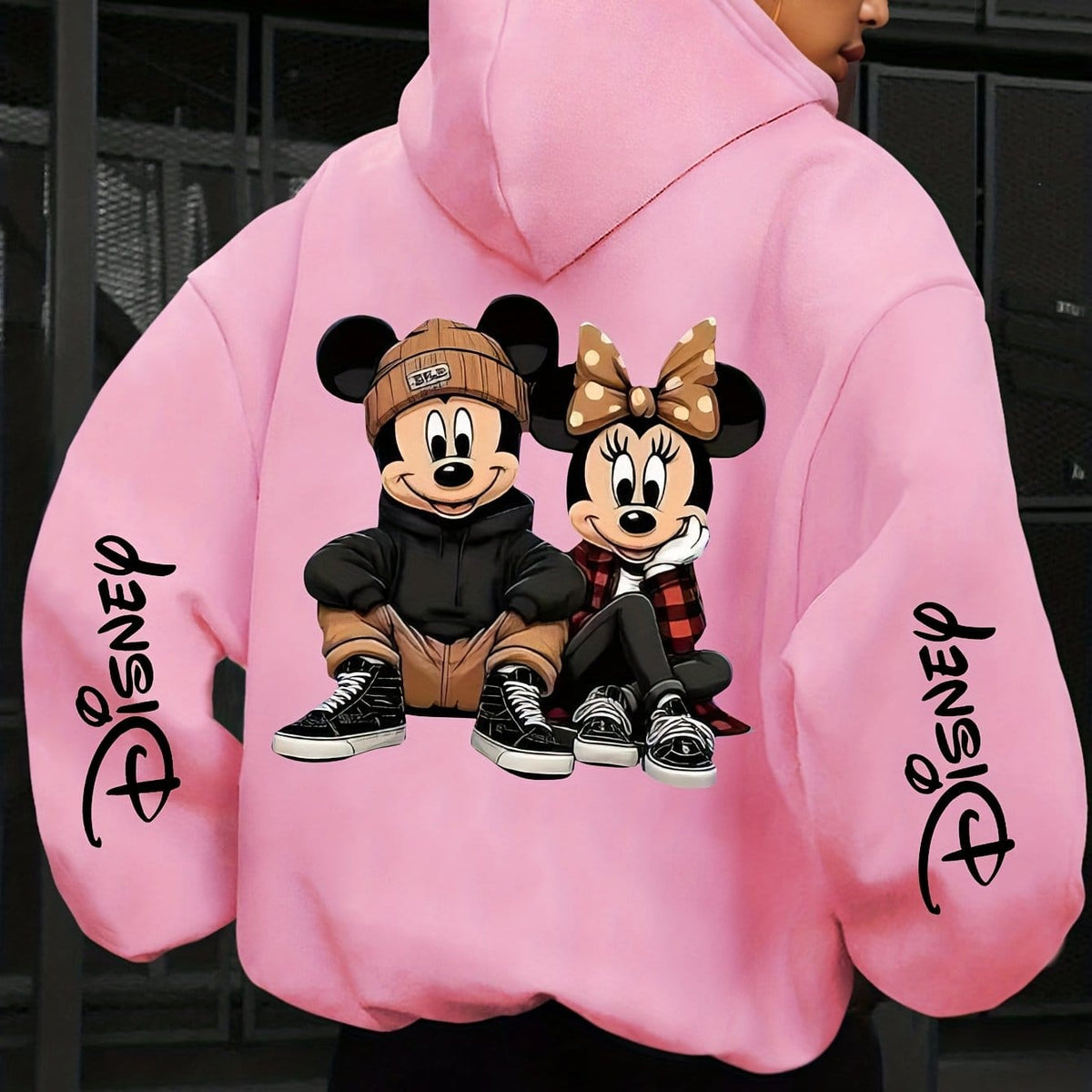 jkthpu-45 Pink A / UK 16 Plus Size - Disney Mickey & Minnie Mouse