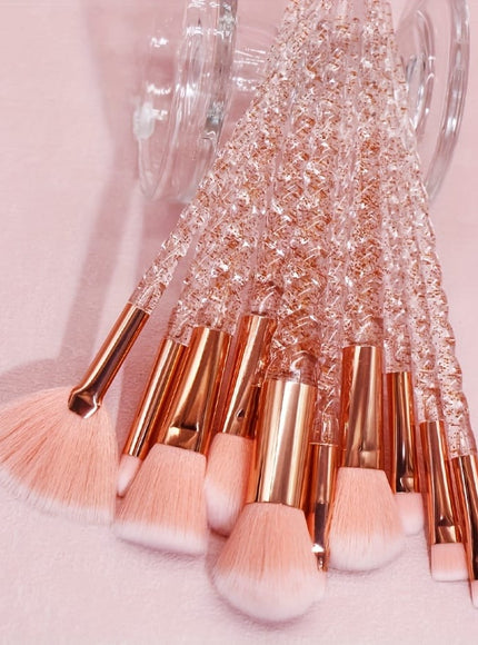 KissICON Pink Beauty Brush Set – Perfect Holiday Mothers