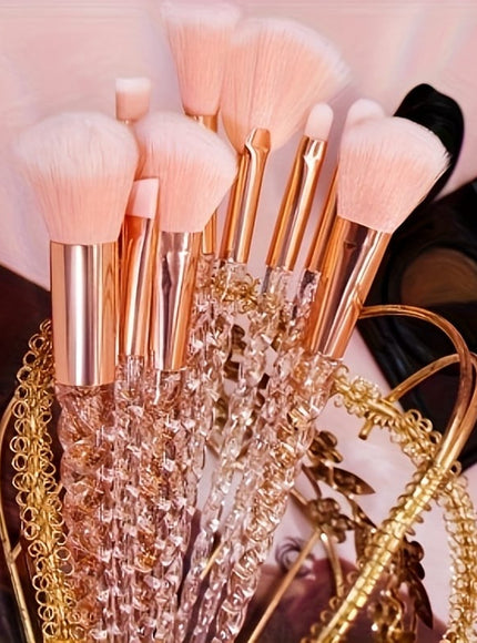 KissICON Pink Beauty Brush Set – Perfect Holiday Mothers