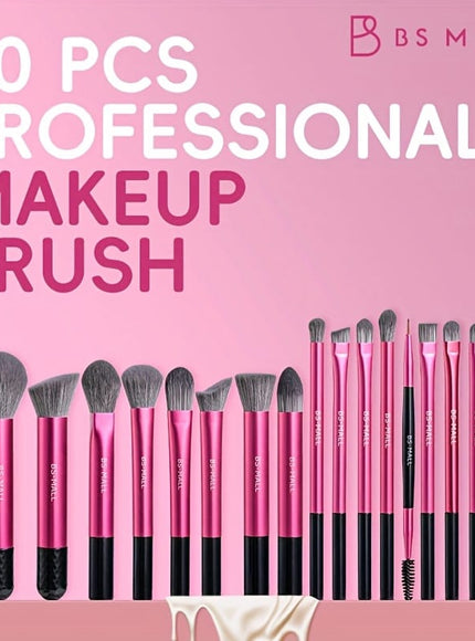 KissICON Pink Bsmall 20pc Pro Makeup Brush Set – Pinkgold
