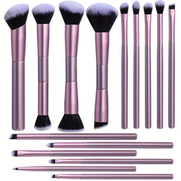 KissICON Pink Bsmall Pink Aluminum 16pc Waterproof Makeup Brush Set