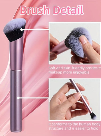 KissICON Pink Bsmall Pink Aluminum 16pc Waterproof Makeup Brush Set