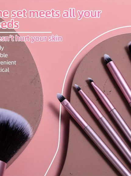 KissICON Pink Bsmall Pink Aluminum 16pc Waterproof Makeup Brush Set