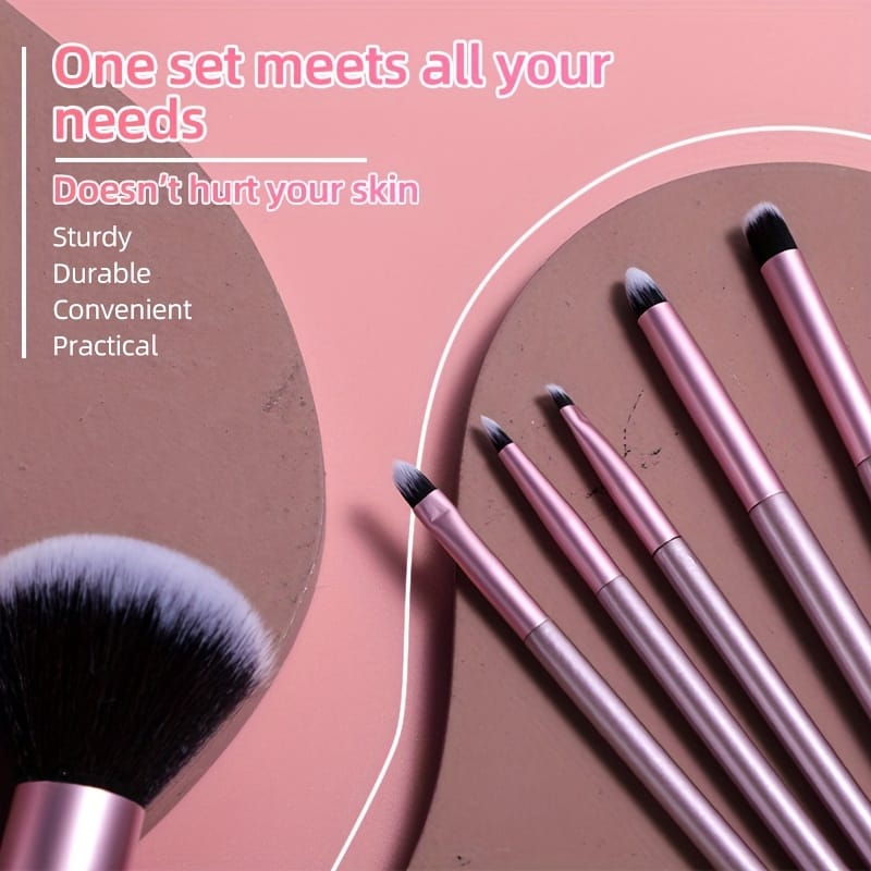 KissICON Pink Bsmall Pink Aluminum 16pc Waterproof Makeup Brush Set