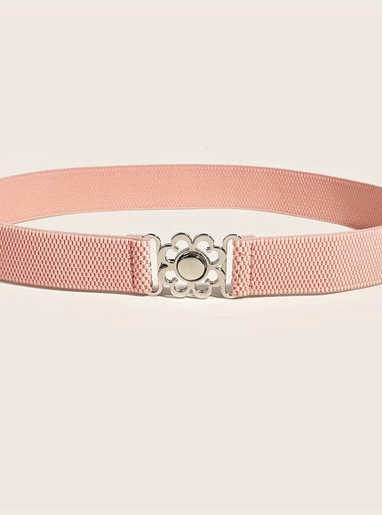 jkthpu-45 pink color / 4XL Floral Alloy Buckle Belt Easy Elegance for Every Outfit