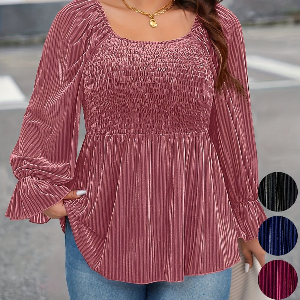 jkthpu-45 Pink Color / UK 16 Large Size Women's Tops