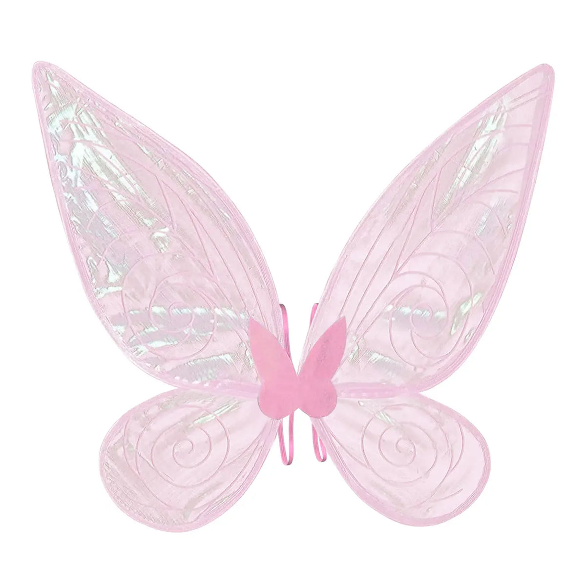 KissICON pink Fairy Wing,Butterfly Fairy Halloween Costume Angel Wings,Halloween Costume Sparkle Angel Wings Dress Up Party Favor White