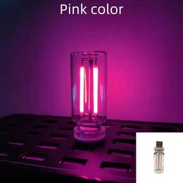 KissICON pink Halloween DecorAITHEA Led Glass Light  Usb Night Light Bulb Touch Dimming Usb Night Light For Car Interior Bedroom Home Decor