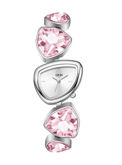 KissICON Pink Kiss Icon GEDI Ladies Watch - Crystal Diamonds