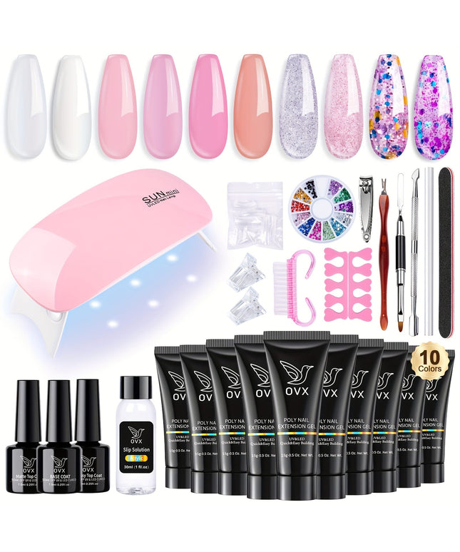 KissICON Pink KissIcon 10 Colour Acrylic Nail Art Kit -
