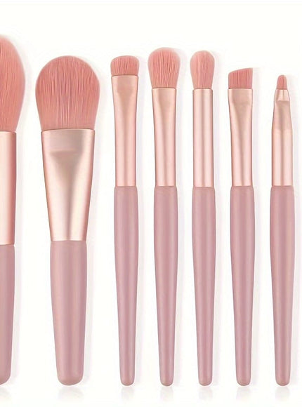KissICON pink KissIcon 34Pcs Makeup Brush Set - Soft Synthetic
