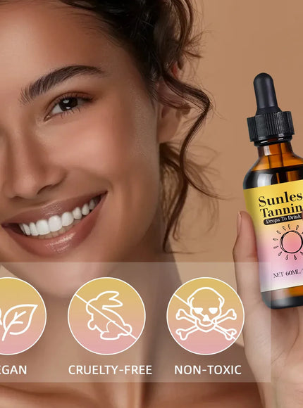 KissICON pink KissIcon Advanced Sunless Tanning Drops – Radiant Glow Self Tan