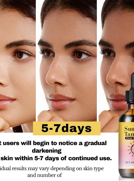 KissICON pink KissIcon Advanced Sunless Tanning Drops – Radiant Glow Self Tan