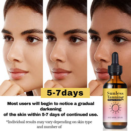 KissICON pink KissIcon Advanced Sunless Tanning Drops – Radiant Glow Self Tan