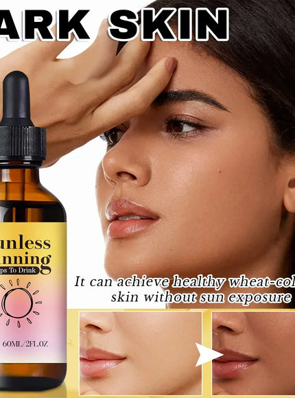 KissICON pink KissIcon Advanced Sunless Tanning Drops – Radiant Glow Self Tan