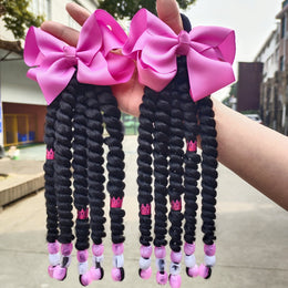 KissICON Pink KissIcon Delicate Braided Ponytail Extensions Dreadlocks