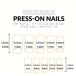 KissICON Pink KissIcon Pink French Nail Set - White Star