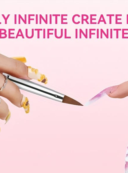 KissICON Pink KissIcon Saviland 5Pcs Acrylic Nail Brush Set -