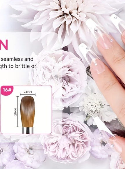 KissICON Pink KissIcon Saviland 5Pcs Acrylic Nail Brush Set -