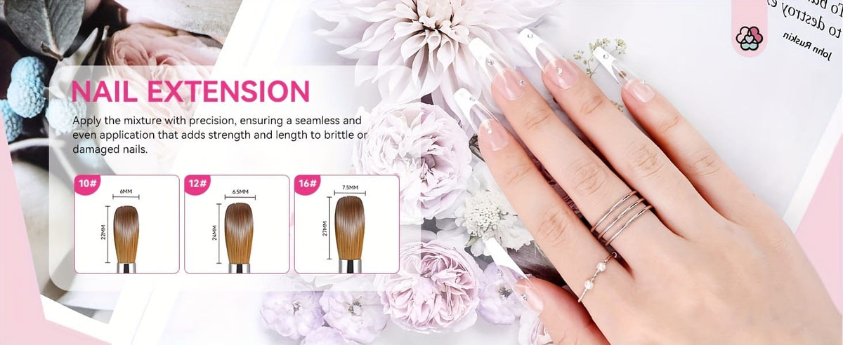 KissICON Pink KissIcon Saviland 5Pcs Acrylic Nail Brush Set -