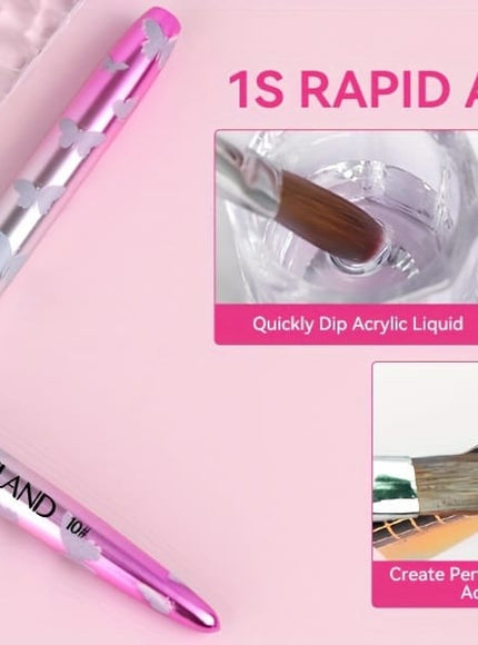 KissICON Pink KissIcon Saviland 5Pcs Acrylic Nail Brush Set -