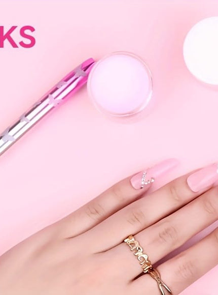 KissICON Pink KissIcon Saviland 5Pcs Acrylic Nail Brush Set -