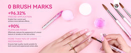 KissICON Pink KissIcon Saviland 5Pcs Acrylic Nail Brush Set -