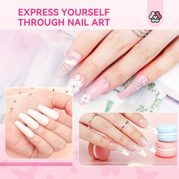 KissICON Pink KissIcon Saviland 5Pcs Acrylic Nail Brush Set -